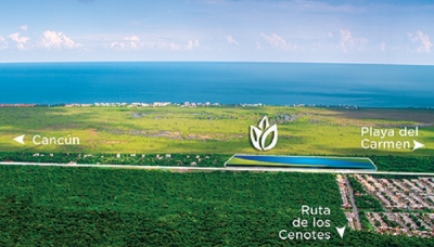 Venta de hermoso terreno en Residencial Puntavista en Puerto Morelos, Quintana Roo.